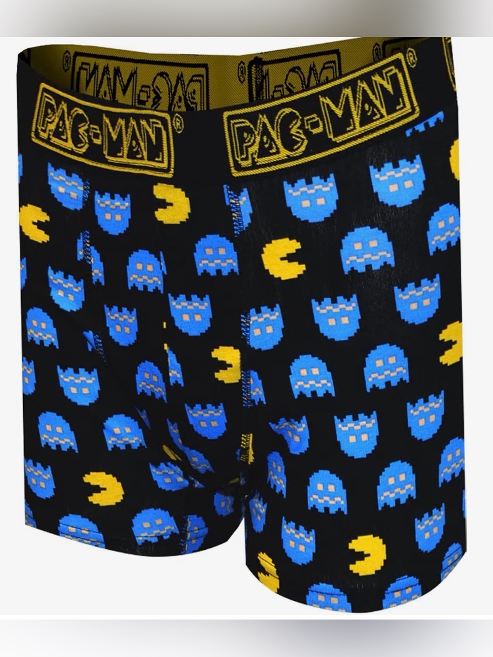 ⚡️ Men's Pacman and Ghosts Black Boxer Briefs Size Medium
